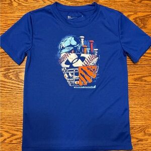 Under Armour Kids Royal Blue Baseball Graphic Tee